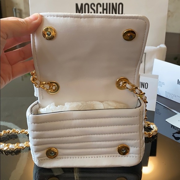 Moschino Shoulder Biker Mini Nappa Bag - Picture 6 of 8